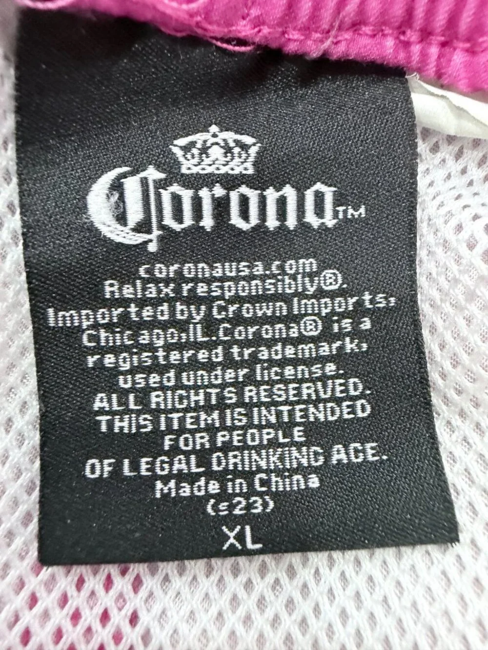 Corona Extra Men’s XL Tropical Ombré Swim Trunks Board Shorts Palm Tree